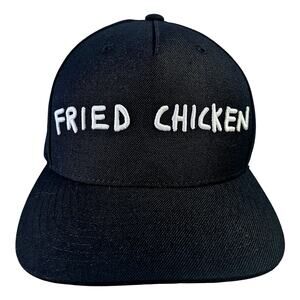 Fried Chicken by Neff 3D Black n White Embroidered Logo Hat Unisex Unique. Rare